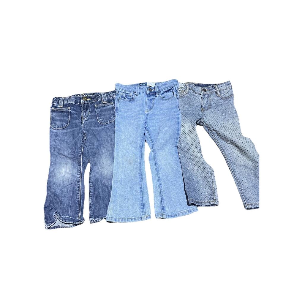 Y2K / Modern toddler girls pants bundle jeans flare Sparkle 2t Old Navy‎ Gap Etc